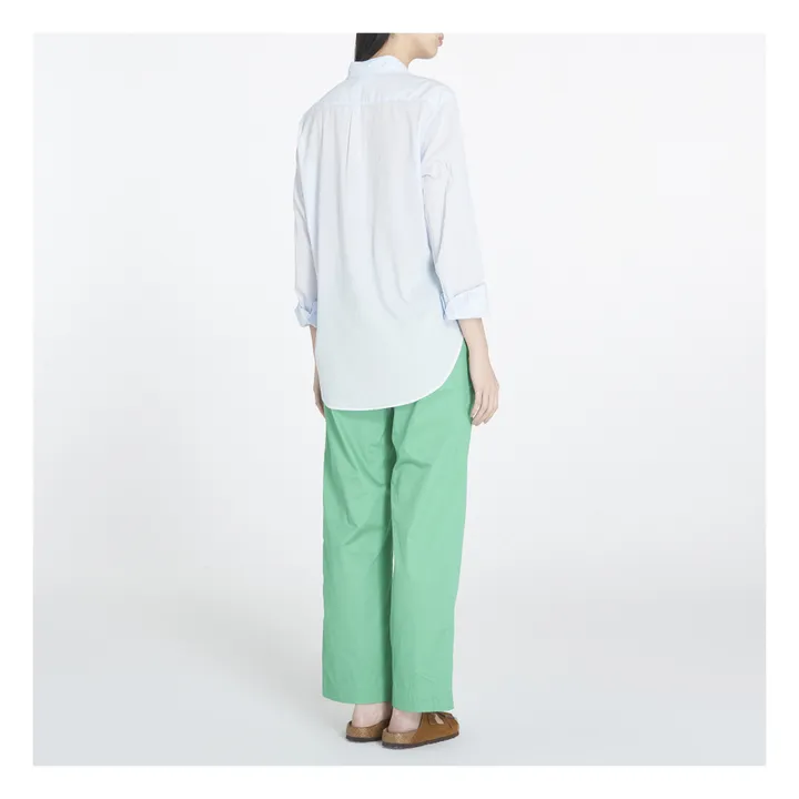 Xirena Chemise Beau Popeline de Coton | Bleu ciel