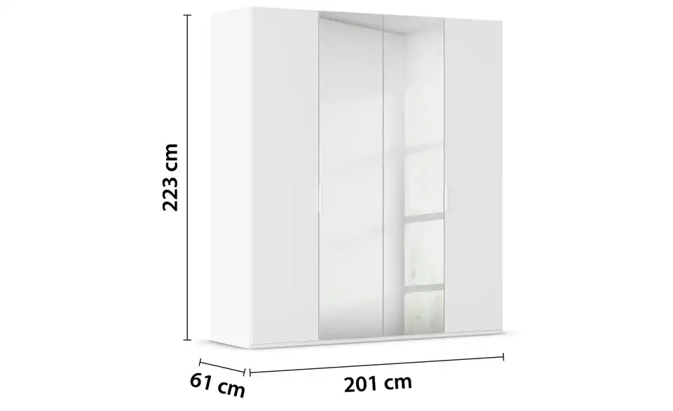 Drehtürenschrank Fifty 201 cm 4 Stück