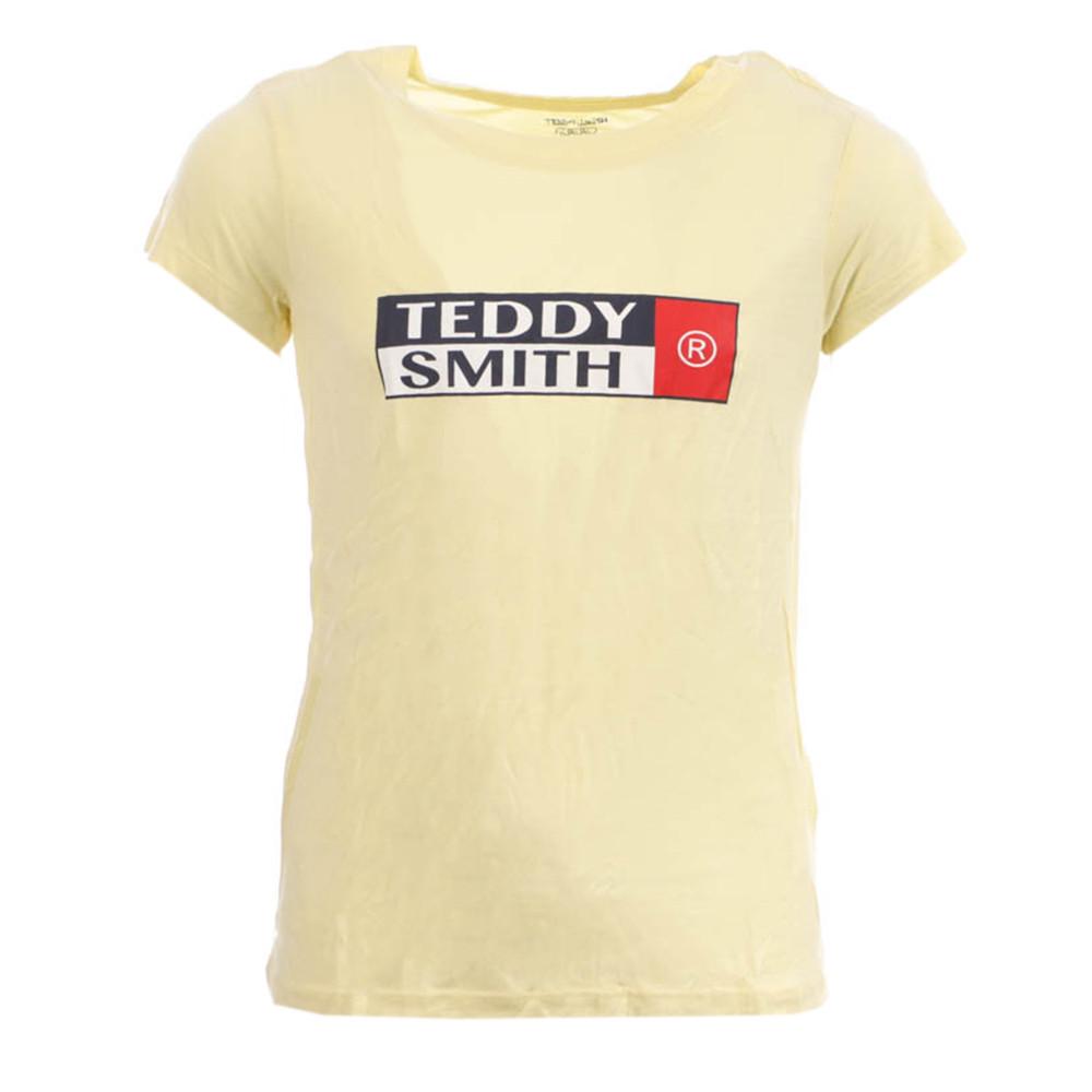 Teddy Smith T-shirt Jaune Fille Teddy Smith Tinone
