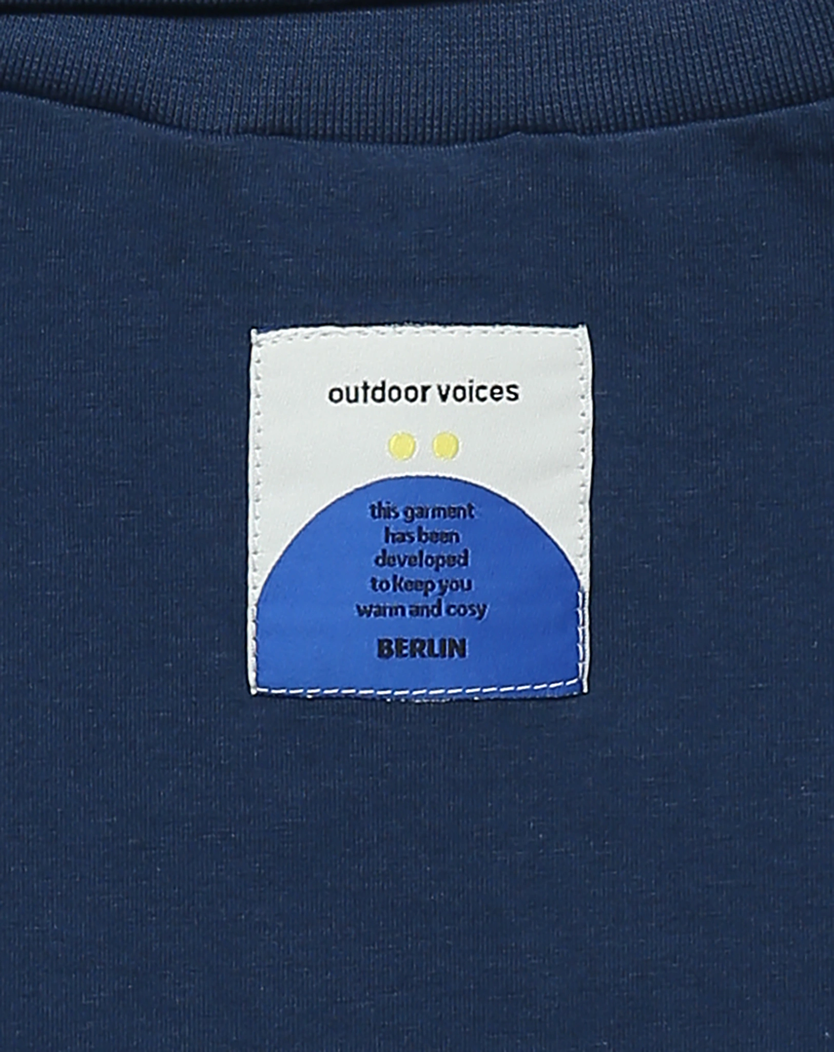 Rollkragen-Langarmshirt BASIC in dunkelblau