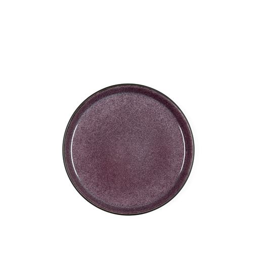 Bitz Gastro Frokosttallerken, Sort/Lilla, Ø21 cm