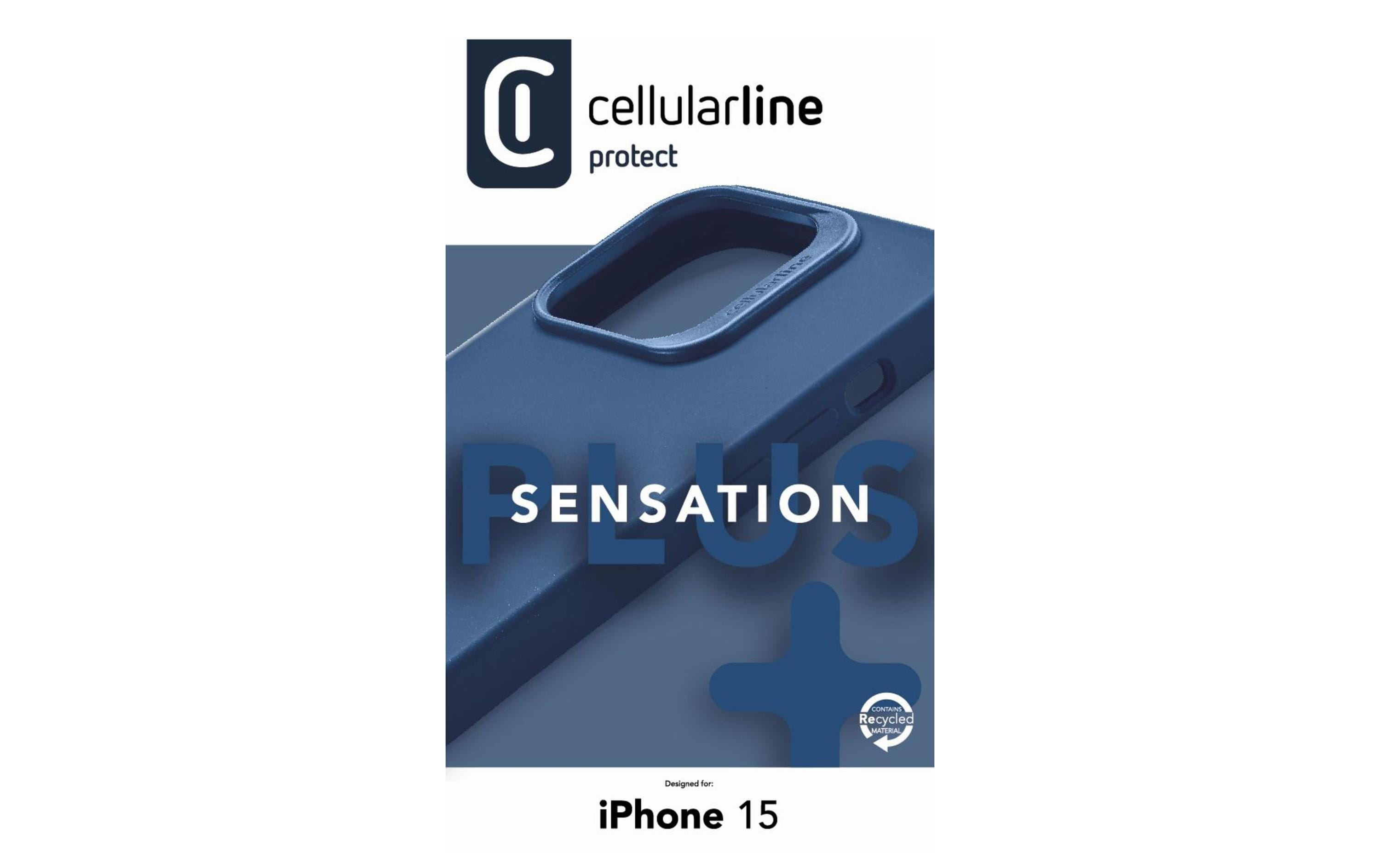Back Cover Sensation+ iPhone 15 BlueSchutzhülle für das Apple iPhone 15