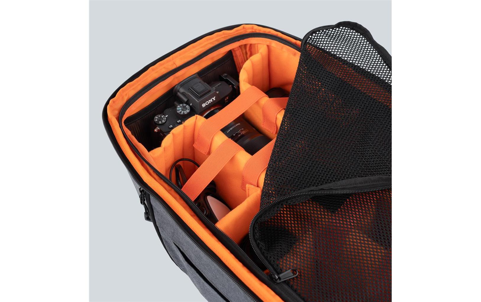 Fotorucksack Prag Go GrauBester Schutz für Ihr Equipment und optimalen Tragekomfort