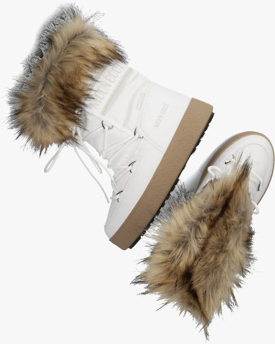 MOON BOOT witte moon boot  mb ltrack monaco low