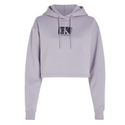 Sweatshirt à capuche femme Printedox Cropped CALVIN KLEIN