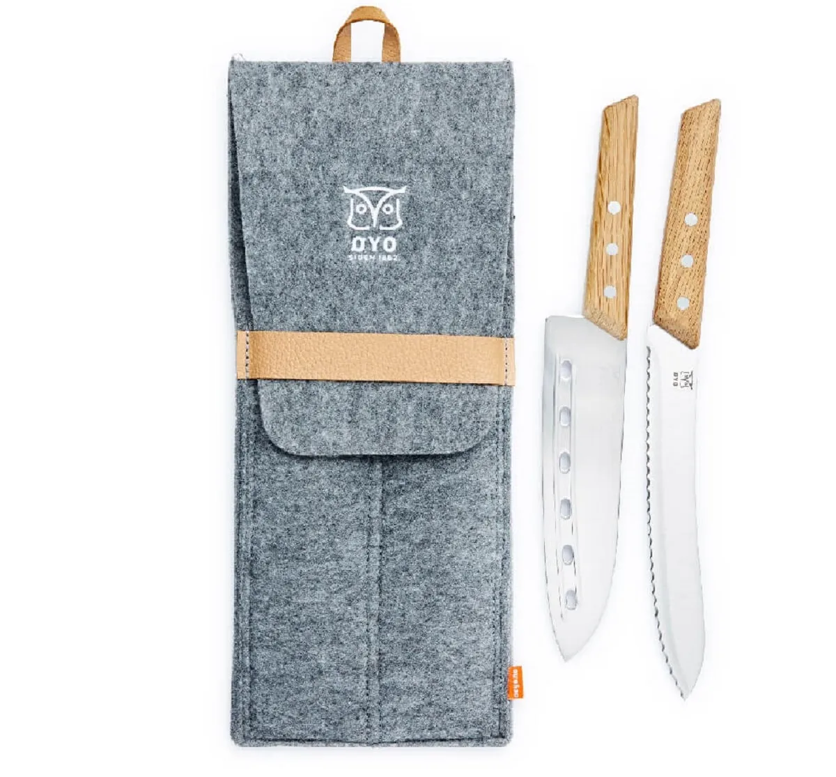 Øyo DUO UT PÅ TUR KNIVSETT Grey/Brown