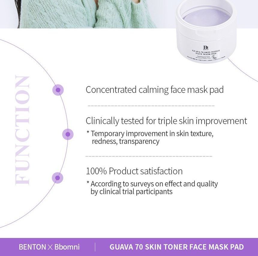 Benton - Guava 70 Skin Toner Gezichtsmasker Pad