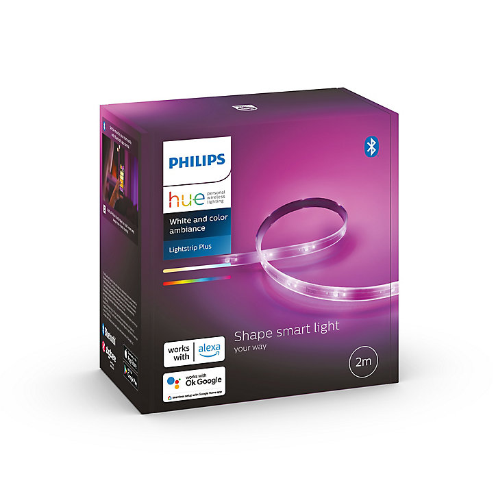 Ruban LED Shape smart light Philips Hue blanc et couleur d'ambiance 2m