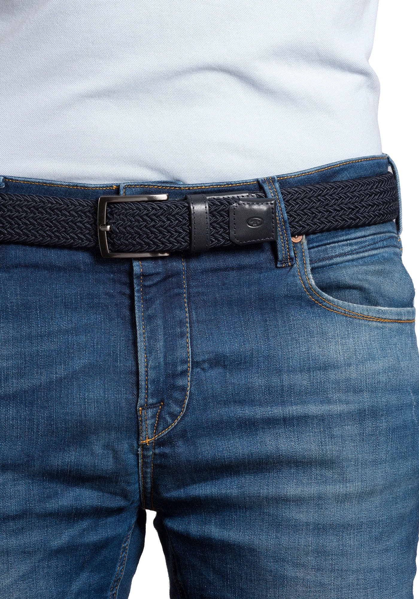 TOM TAILOR Flechtgürtel »TTJAMIE« 3,5 cm breiter Flechtgürtel, Casual Look, bis Gr. 120