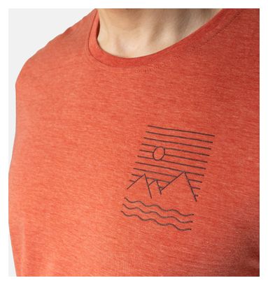 Maillot Manches Courtes Odlo Ascent 365 Linear Rouge