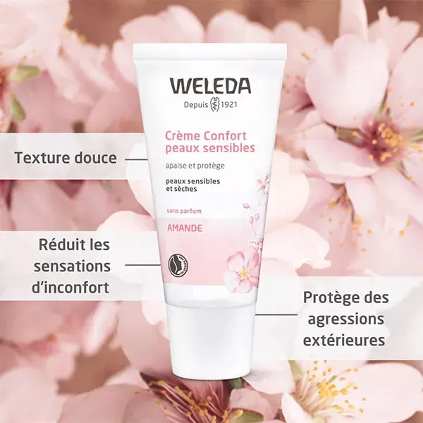 Creme de Amêndoas Weleda Comfort para Pele Sensível Orgânico 30ml