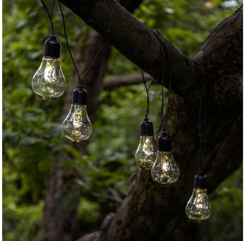 Eglo 900299 - LED buiten decoratieve ketting LIBISA 10xLED/0,06W/3V 2xAA IP44