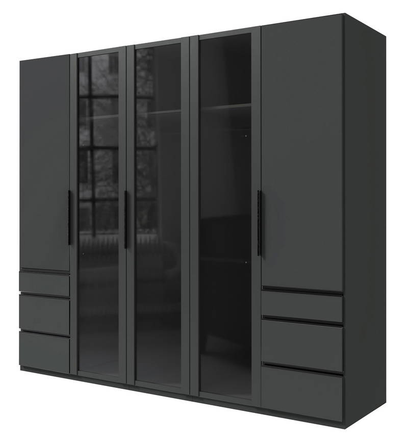 Ti´me Drehtürenschrank 5-trg. LEVEL 36 BLACK E