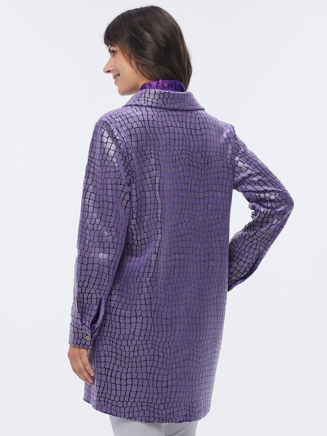 Longbluse Lilac Kroko