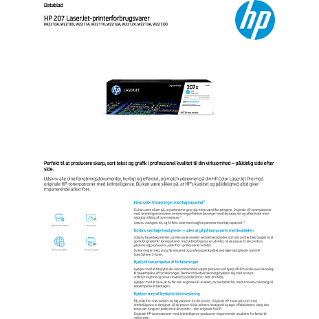 HP 207A toner - sort