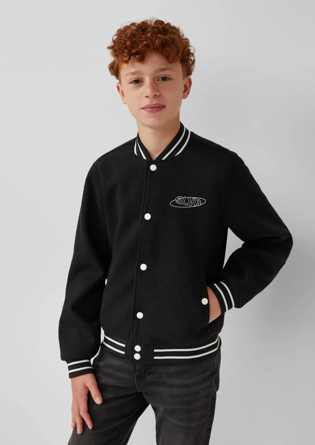 s.Oliver baseball jacket herfst zwart