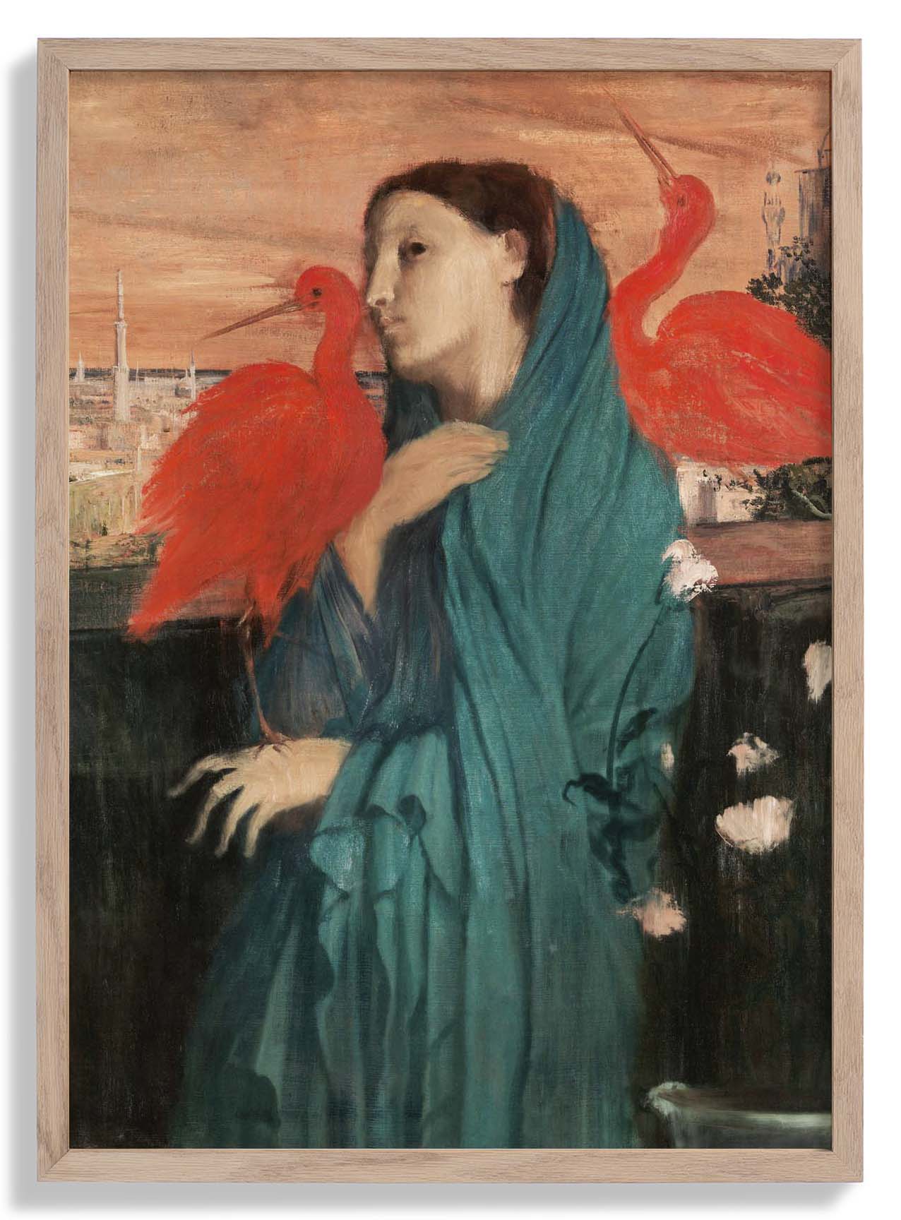 Junge Frau mit Ibis von Edgar Degas