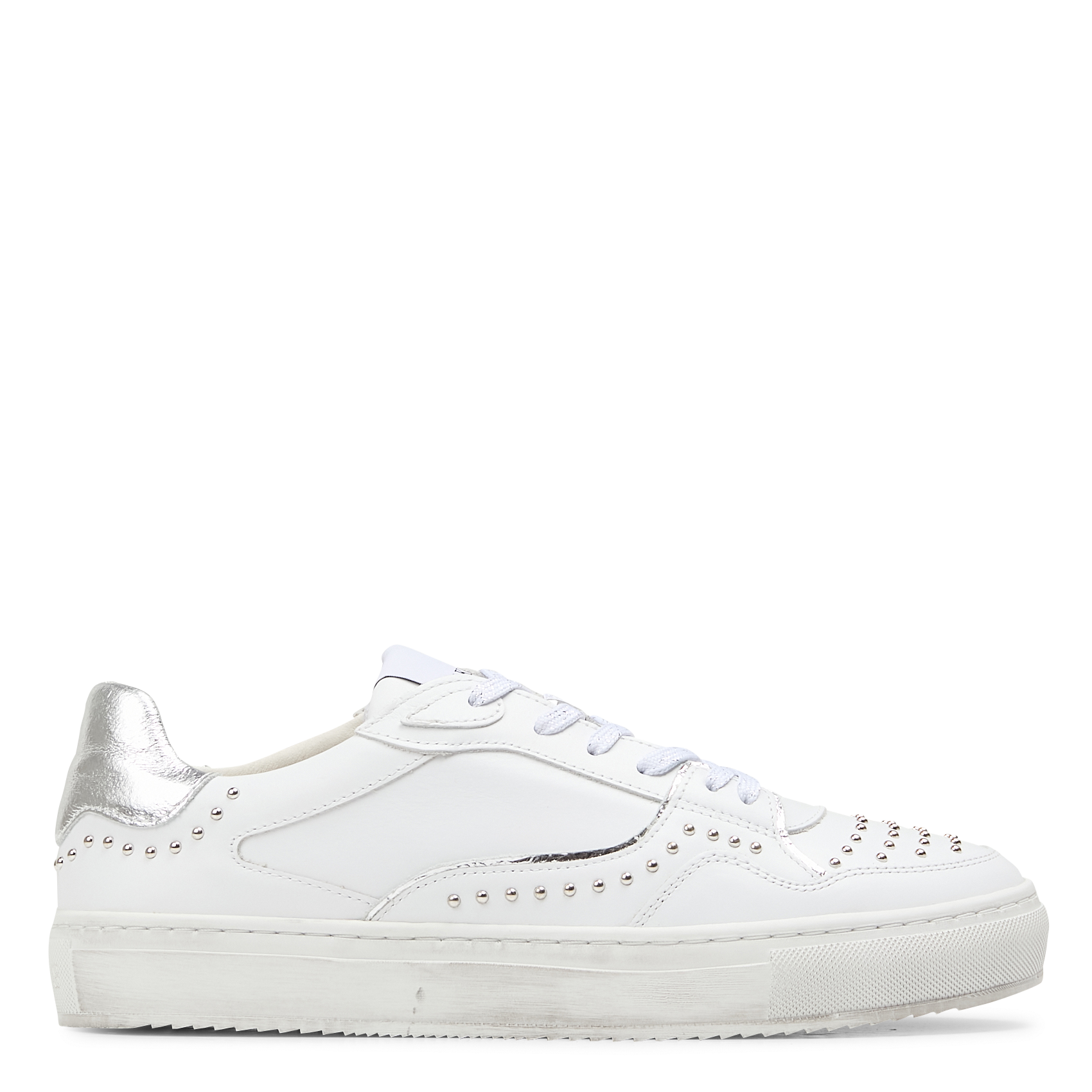 Baskets basses en cuir | Blanc