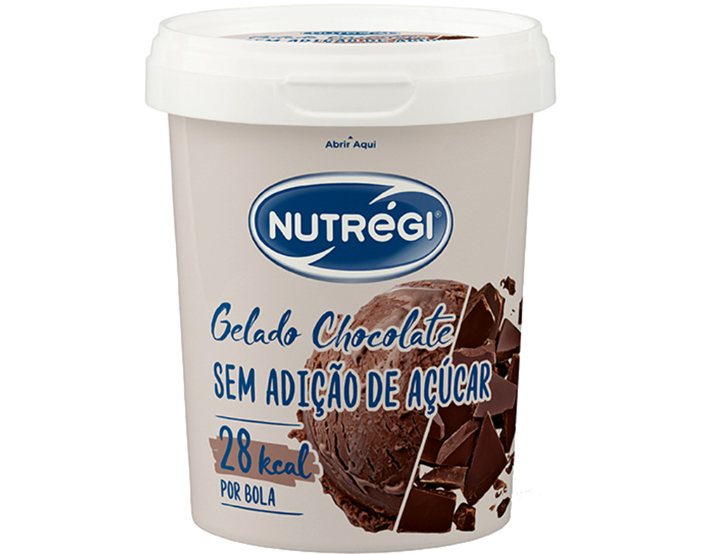 GELADO NUTRÉGI SEM AÇÚCAR CHOCOLATE 500ML