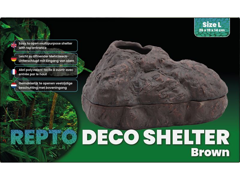 Repto Deco Shelter Braun L Versteck für Reptilien und Amphibien