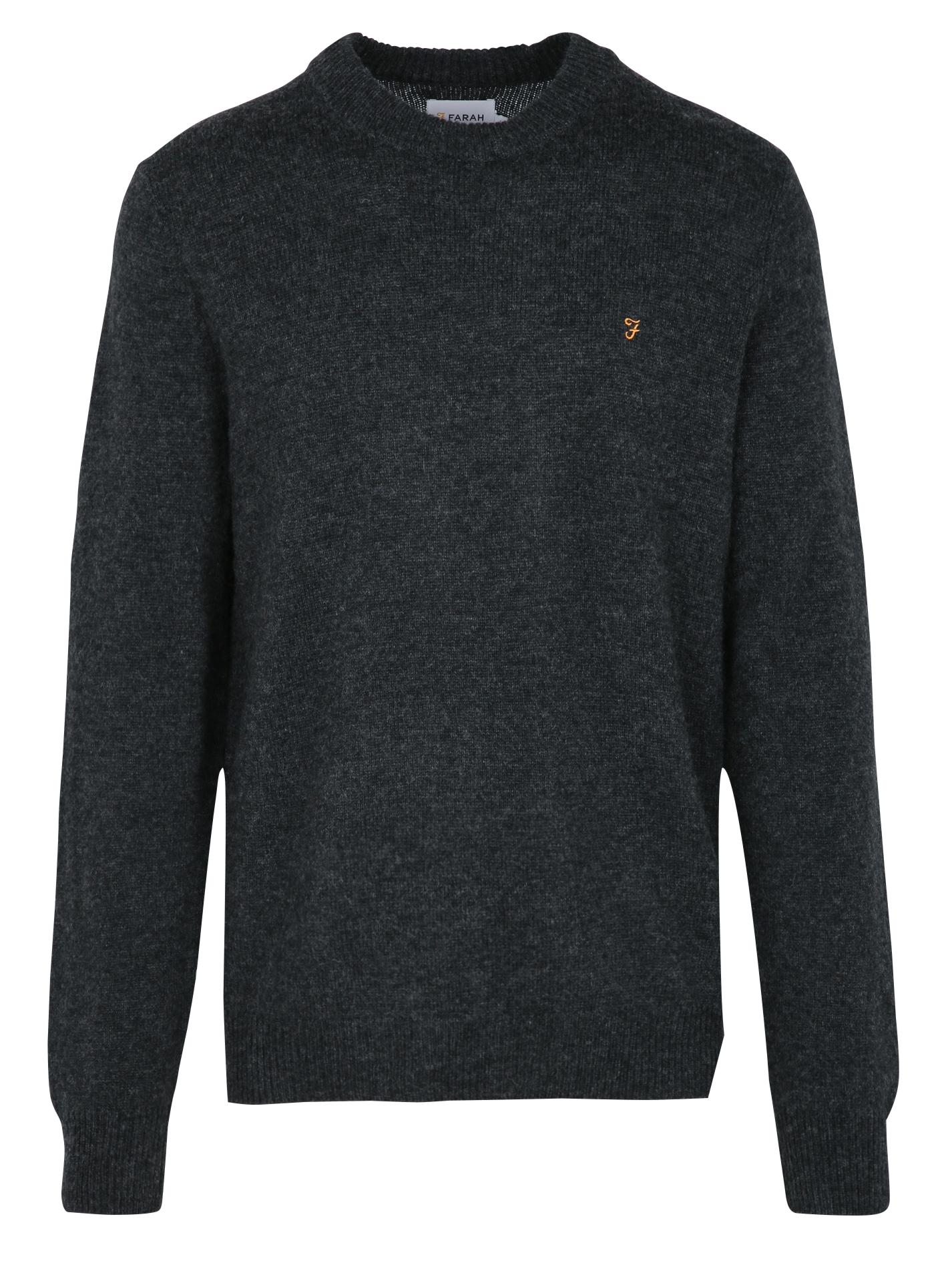 BIRCHALL - Pull col rond regular fit en laine | Noir