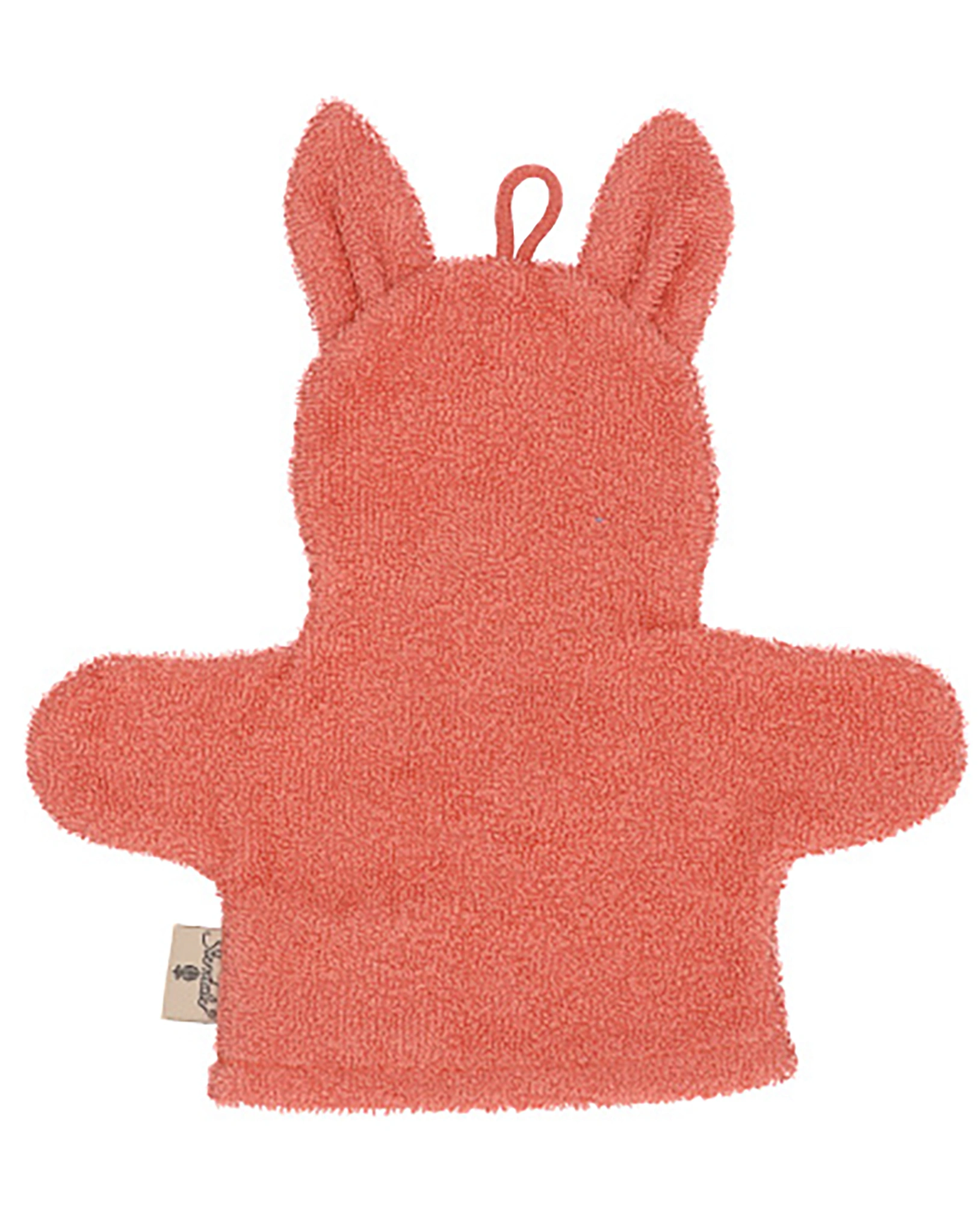 Waschhandschuh ENNA EICHHÖRNCHEN (21x23) in koralle