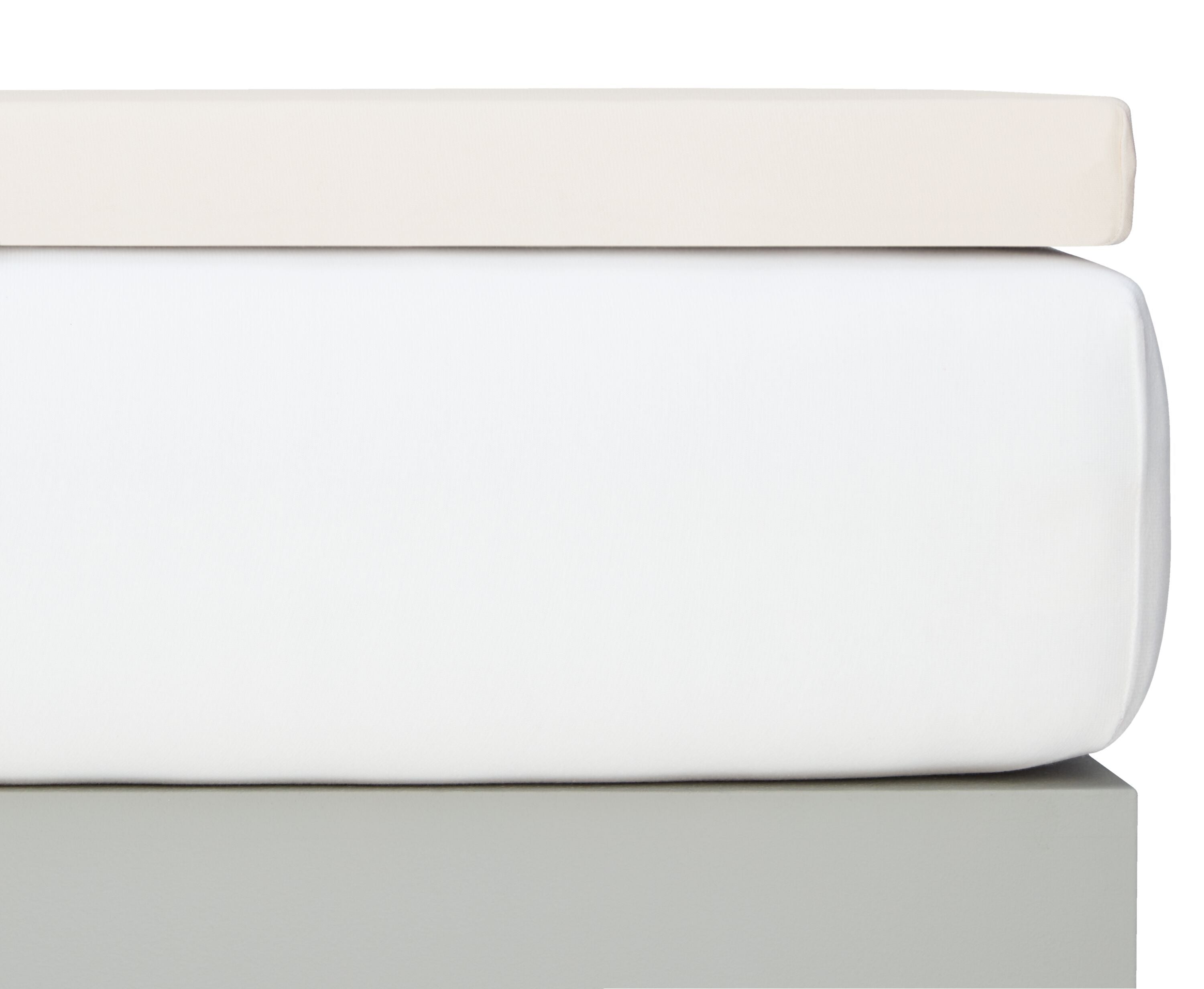 LEANDRO II Topper Boxspring-Fixleintuch - Écru / B: 160.0 cm x H: 200.0 cm
