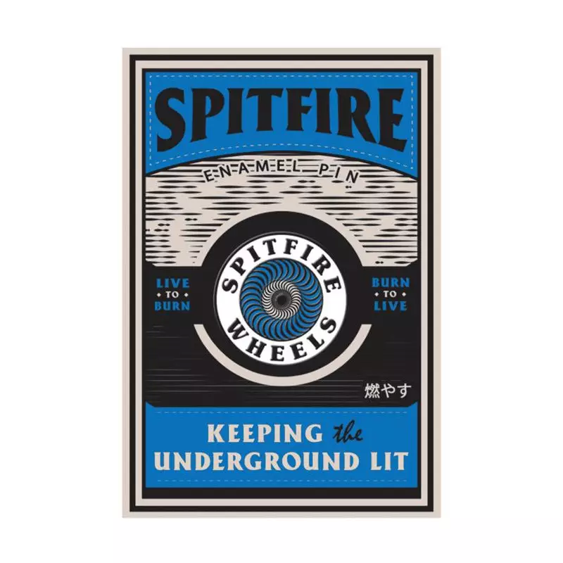 Promotion SPITFIRE pin og circle blue