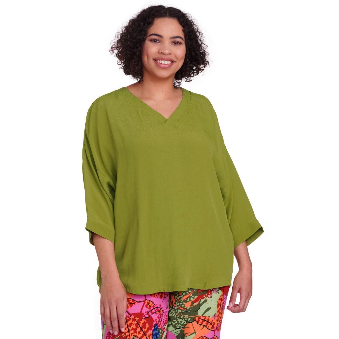 Gina Benotti Damen Bluse aus Viskose grün