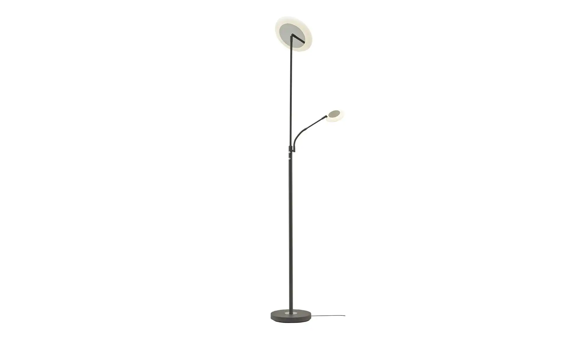 KHG LED-Deckenfluter, 2-flammig, dunkelgrau
