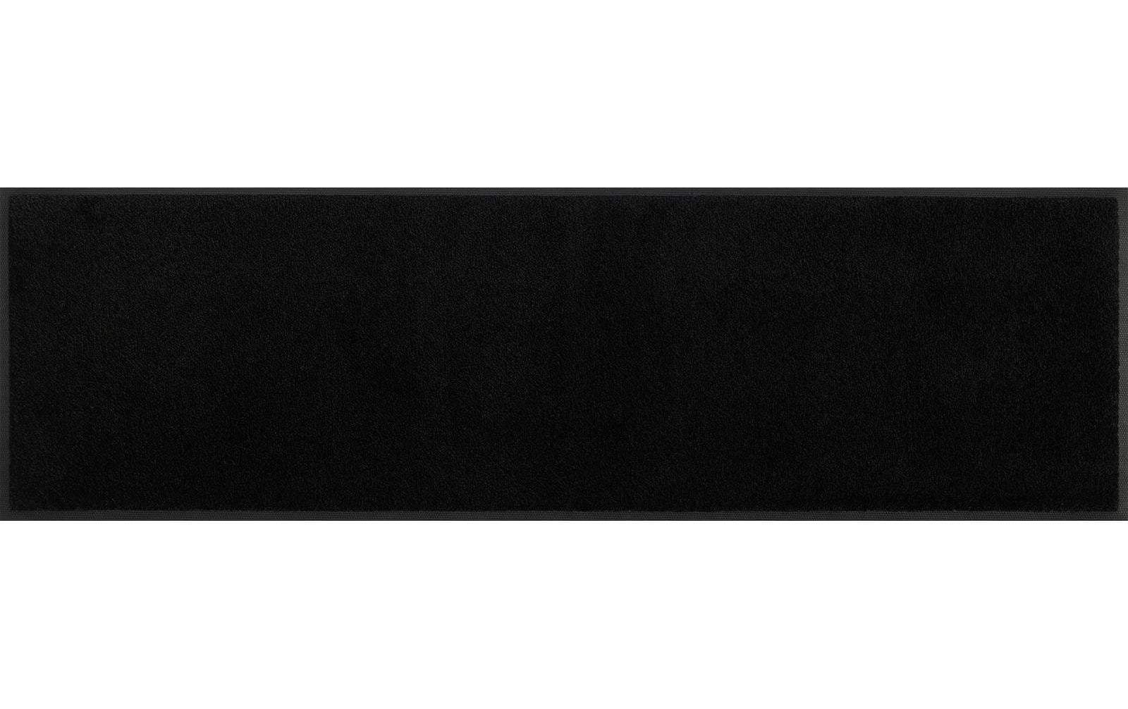 Fussmatte Schuhgrösse, 35 x 120 cm SchwarzPflegeleichte und rutschfeste Schmutzfangmatte
