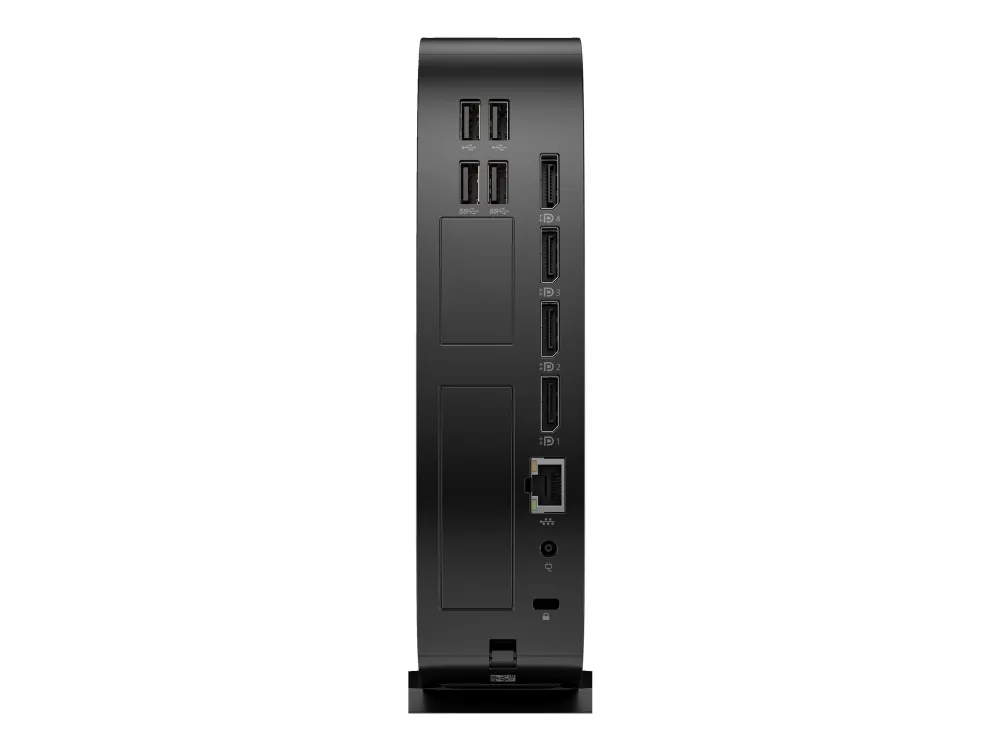 HP Elite t755 - Tynd klient - SFF 1 x Ryzen Embedded V2546 / op til 3.95 GHz - RAM 8 GB - SSD 256 GB - NVMe - Radeon Graphics - Gigabit Ethernet - Win 10 IoT Enterprise 2021 LTSC - skærm: ingen - tastatur: dansk