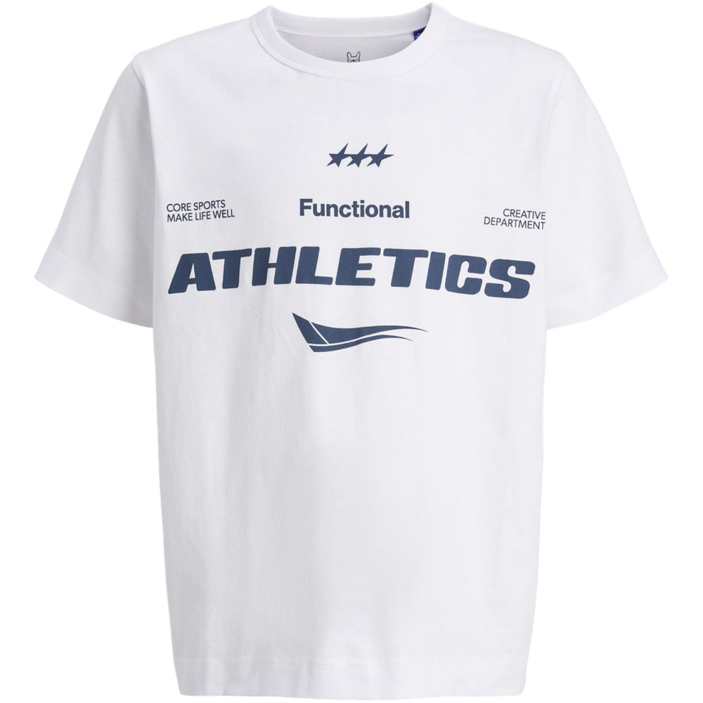 Køb Jack & Jones Junior Bright White Jcosignal Graphic Tee Ss Crew Neck Jnr