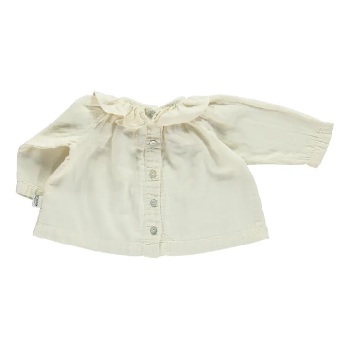Poudre Organic Blouse Double Gaze Coton Charme | Crème