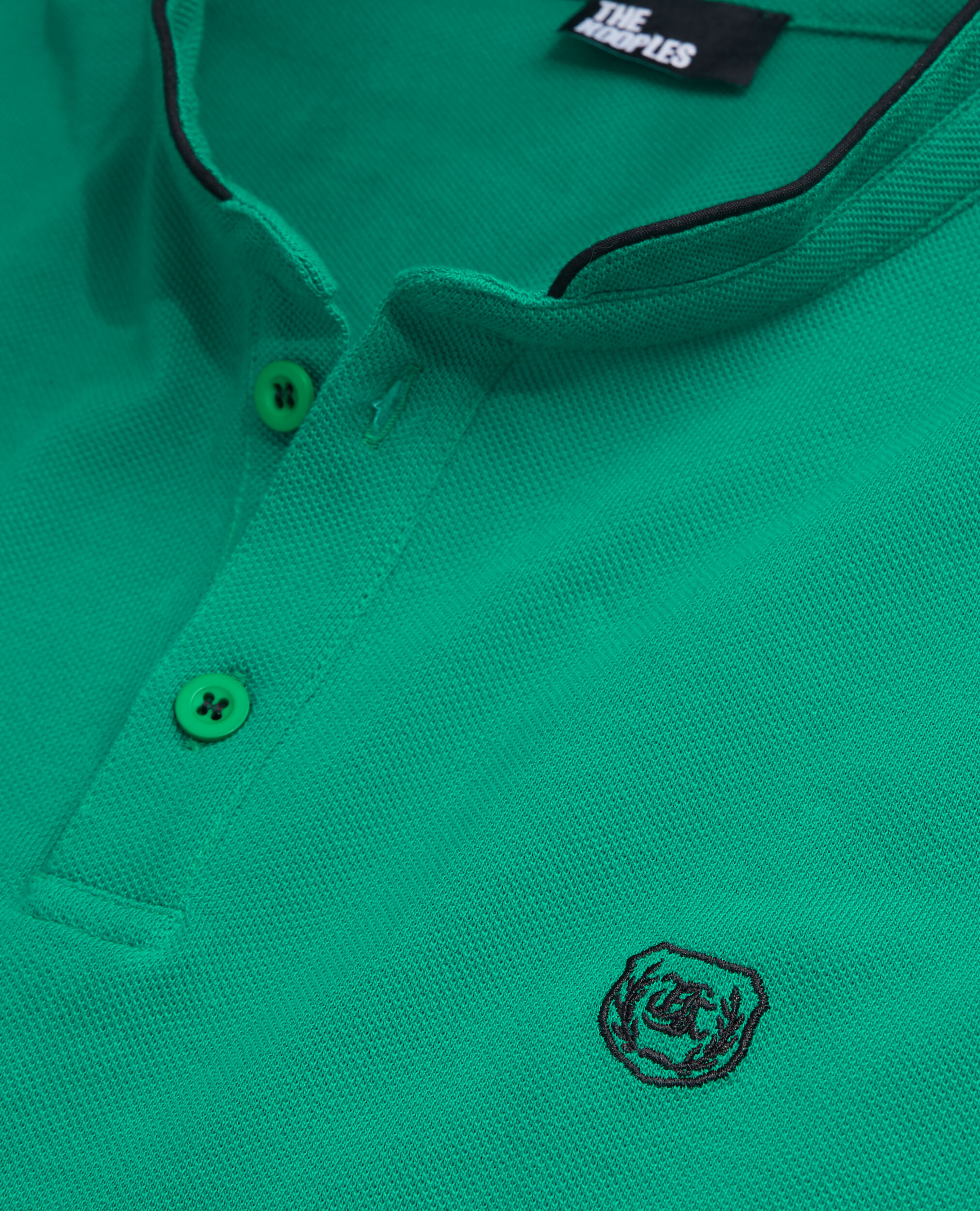 Polo col officier vert