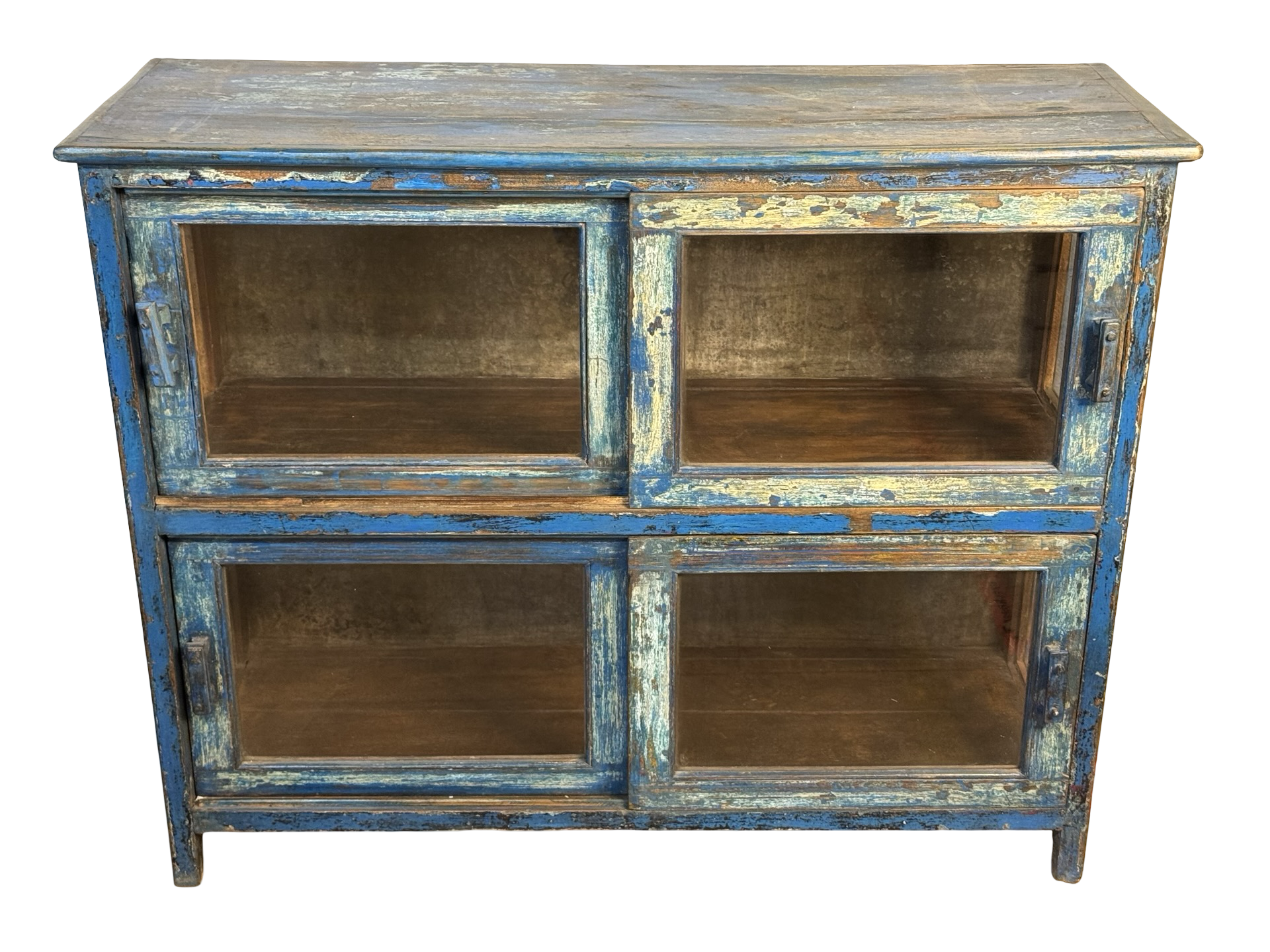 Dressoir 2 deuren blauw origieel