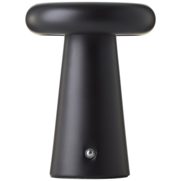 Brilliant buitentafellamp Muffin met USB oplaadbare accu zwart