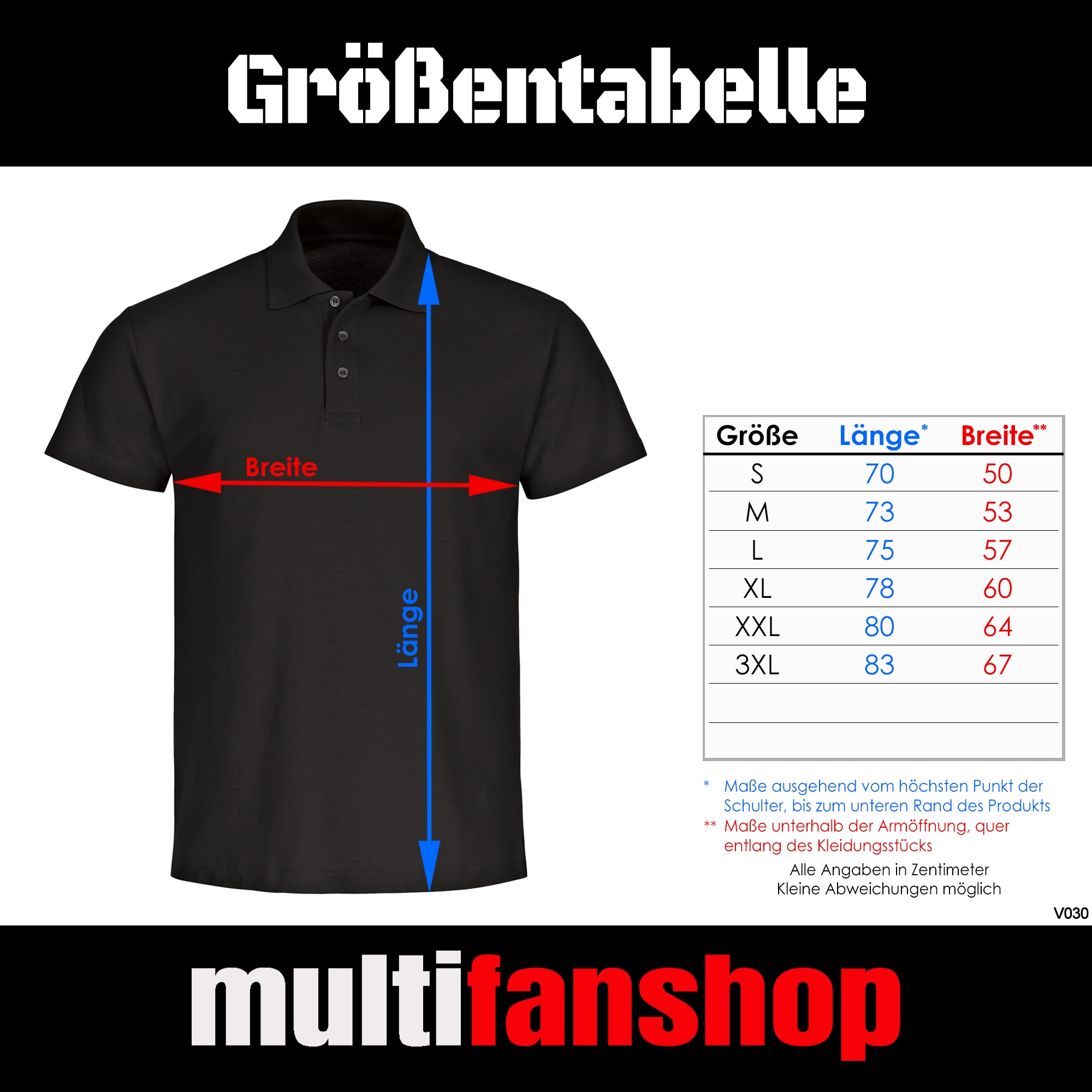 multifanshop® Poloshirt - Bayern - Brust & Seite - Druck rot