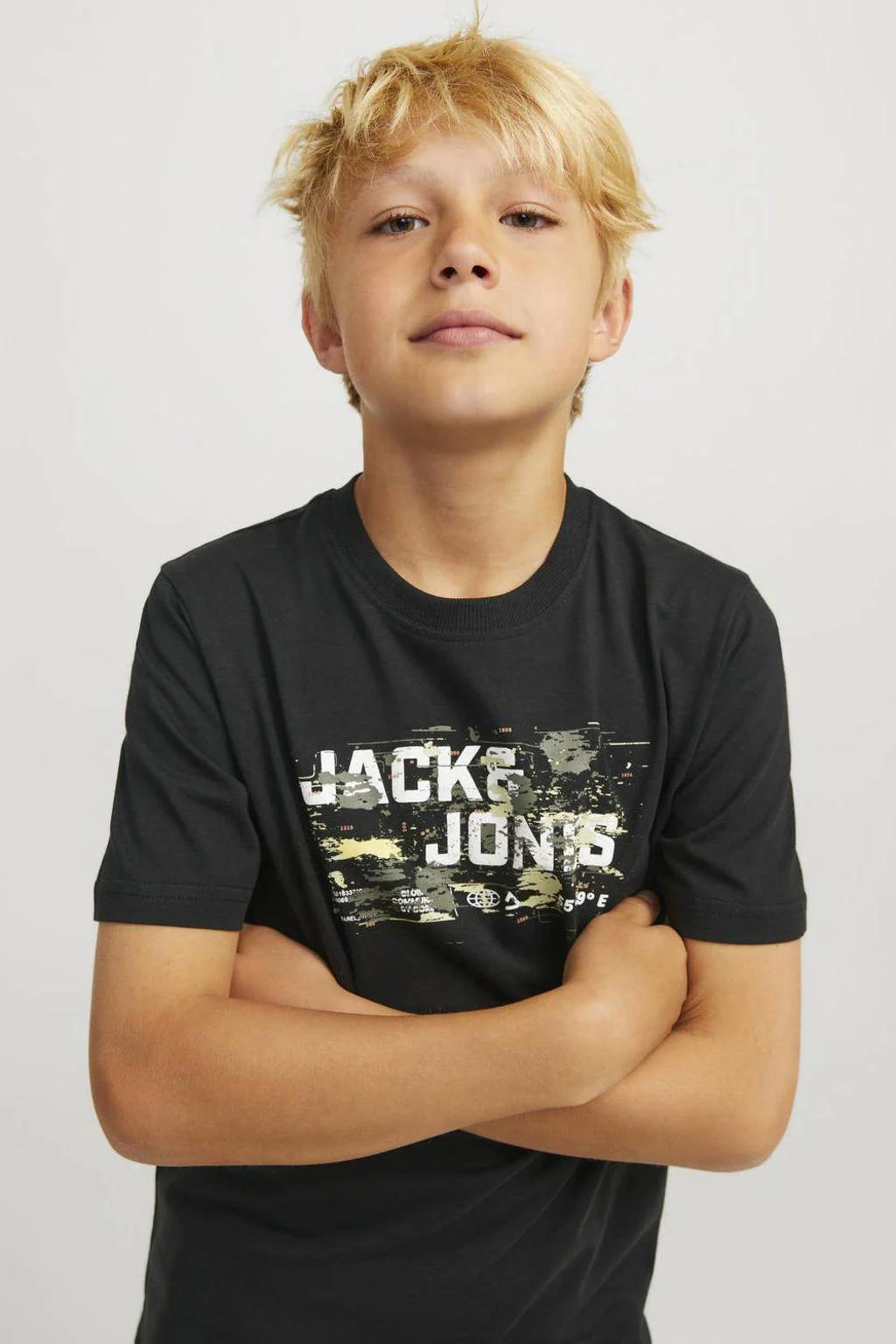 JACK & JONES T-shirt met printopdruk zwart