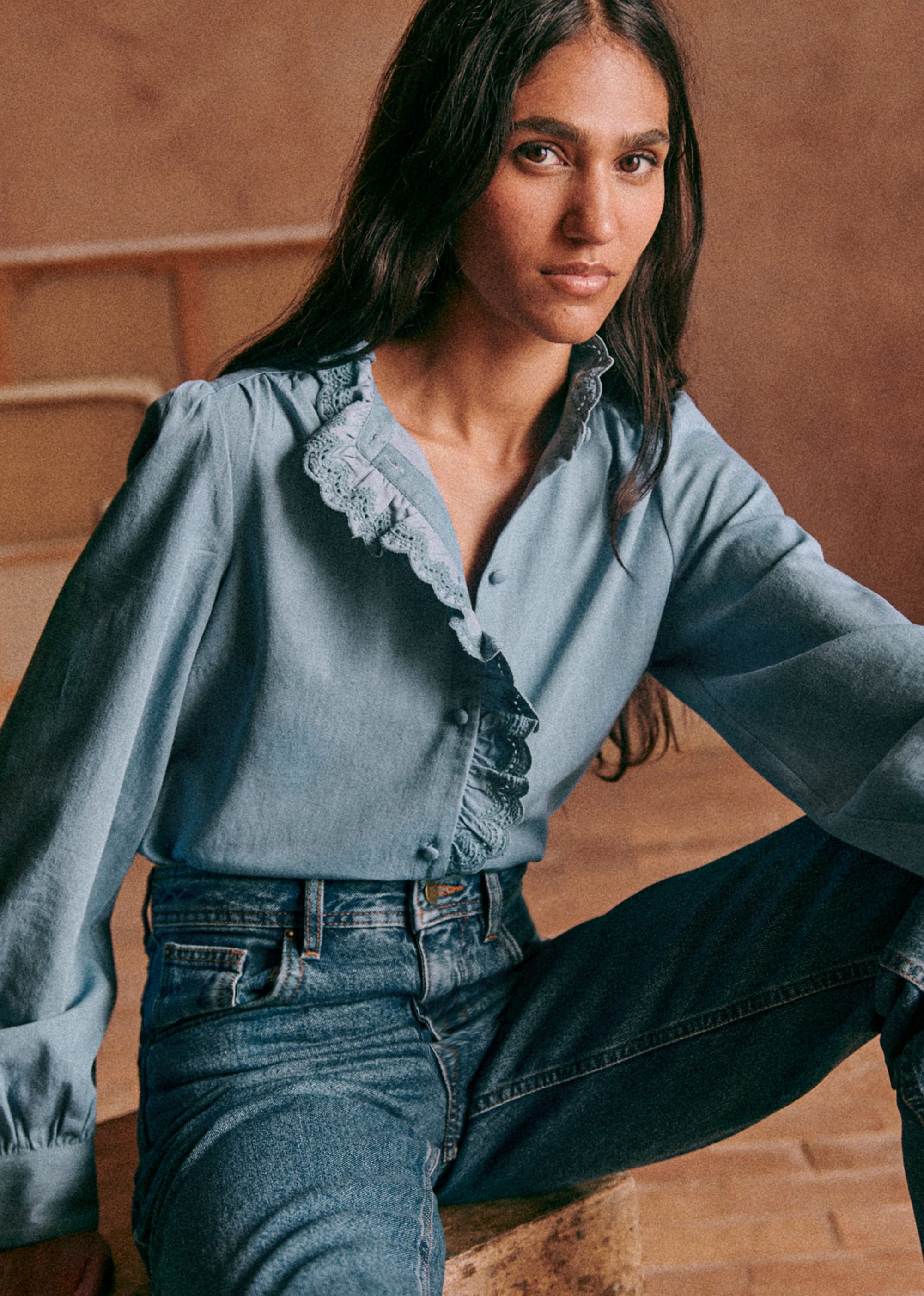 Chemise Chlo - Chambray - E-SHOP/CHEMISES & BLOUSES 5905280