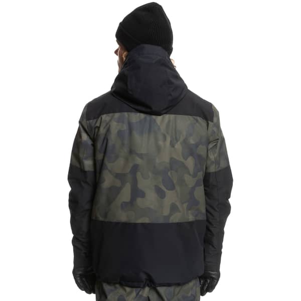 Veste de ski QUIKSILVER MSN PRT BLOC JK M SNJT TRUE BLACK FADE OUT CAMO