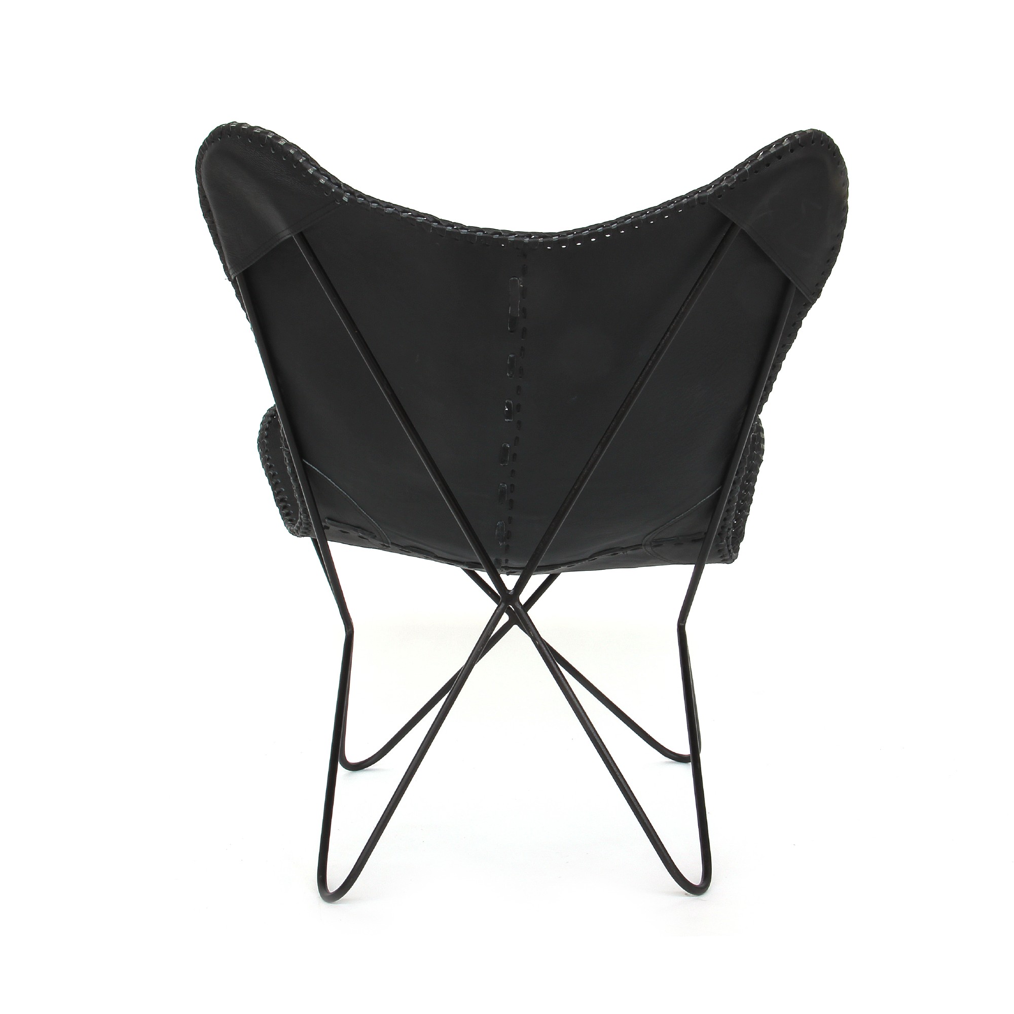 Lounger 'John', schwarz, T 72 cm, B 74 cm, H 94 cm von fischer's lagerhaus