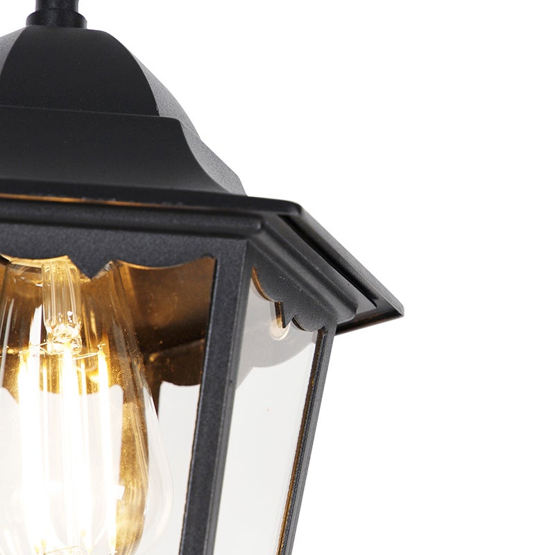 Klassieke buitenhanglamp, zwart, IP44 - Havana