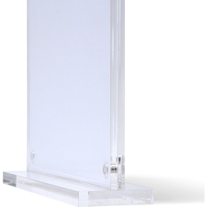 Présentoir de table double face magnétique transparent format portrait