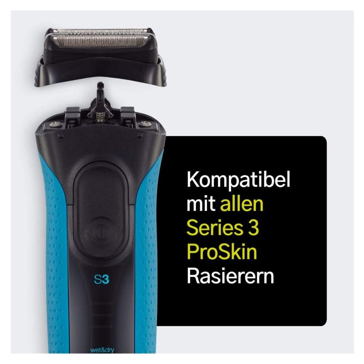 Braun Kombipack 32S Silber NEW Scherfolie + Schermesser