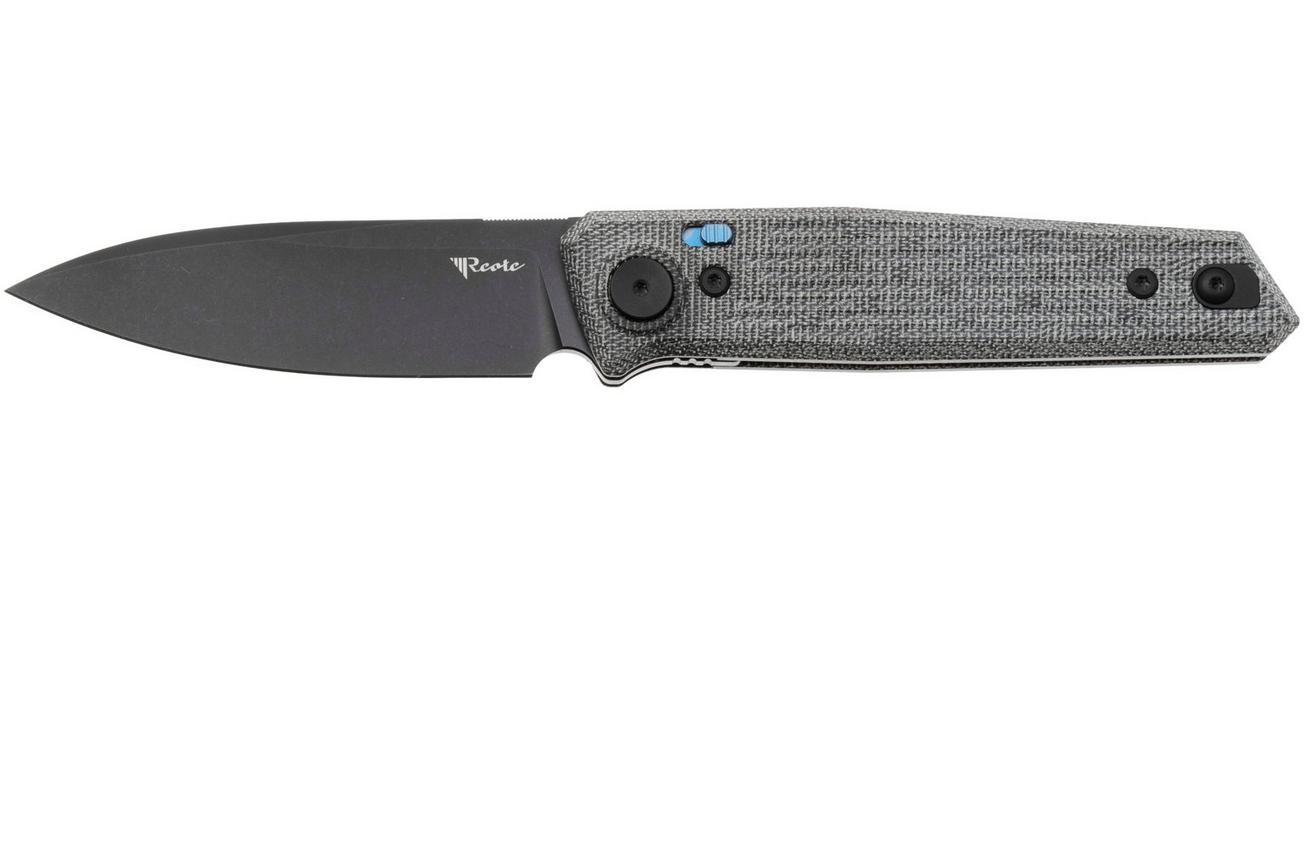 Reate PL-6 PVD Nitro-V, Black Micarta, zakmes