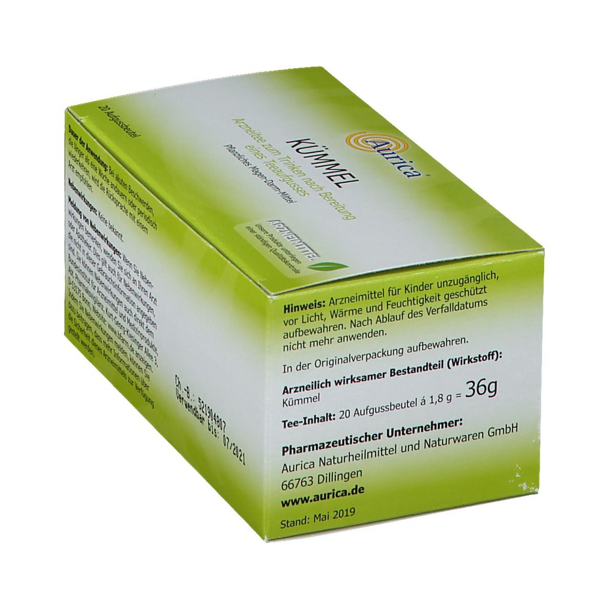 Aurica® Kümmel Tee Filterbeutel