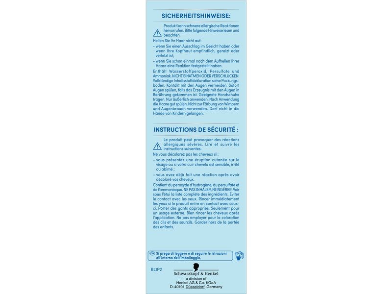 Schwarzkopf Blonde Haarcoloration Ultra Aufheller L1 Haarfarbe mit Anti-Schädigungs-System