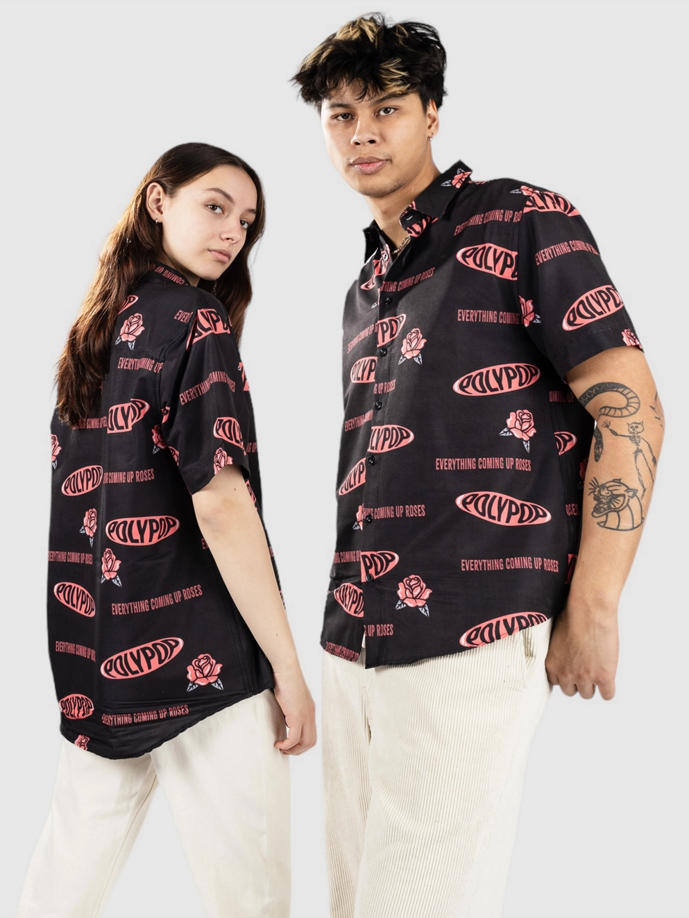 Polypop Roses Shirt black
