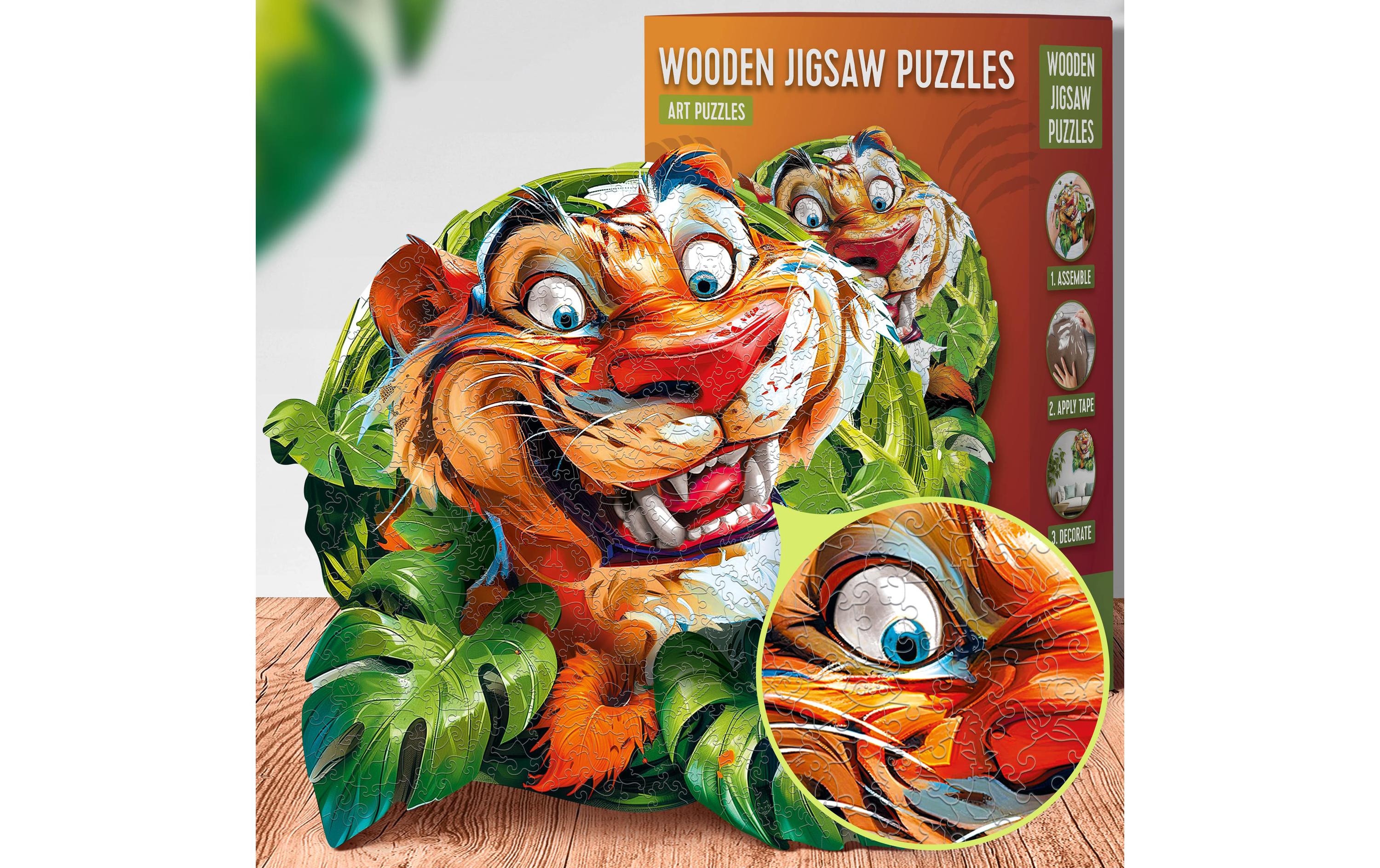 Holz-Puzzle TigerPuzzle mit 200 Teilen